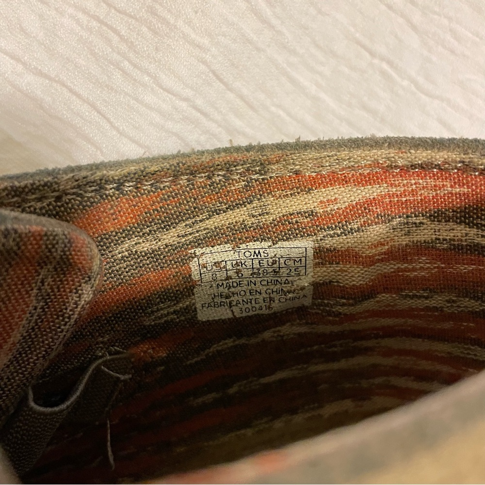 Toms Multicolor Striped Interior Shoes - Picture 8 of 9
